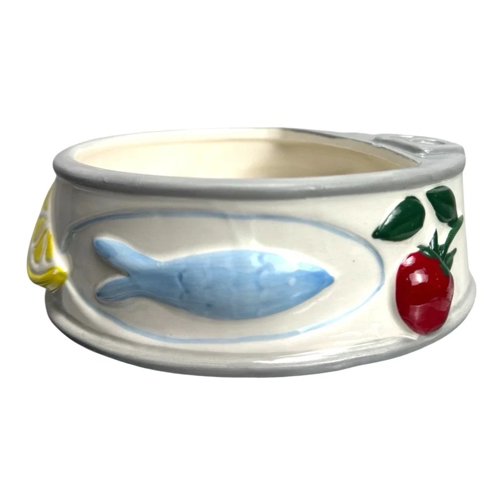 Luna & Sage Artisan Ceramic Cat Water Bowl – Hand‑Painted 